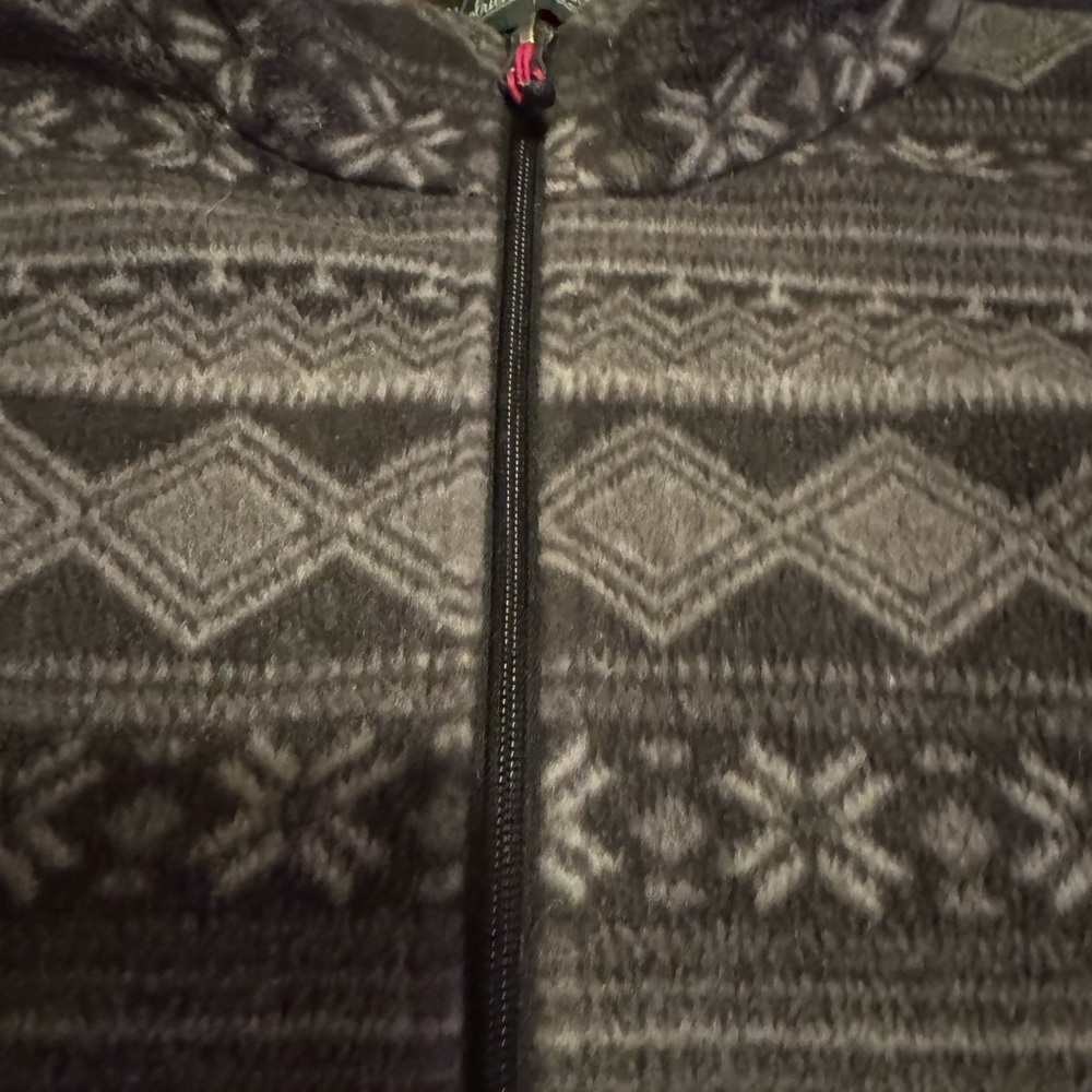 Women’s Woolrich Gray Patterned Sweater Jacket - image 7